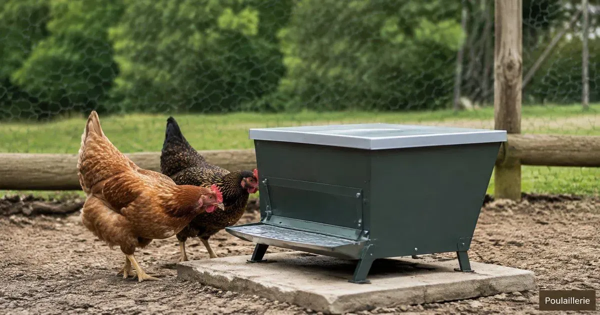 Bien choisir une mangeoire anti nuisible pour poules