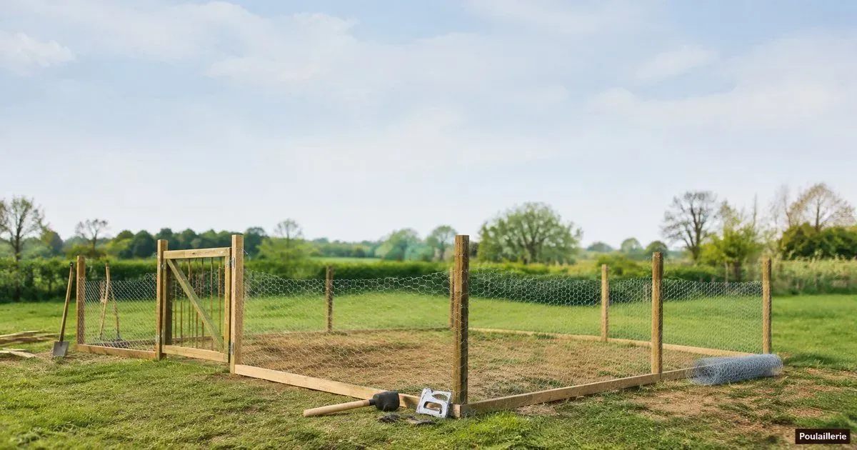 Construire un enclos pour poules : dimensions et choix