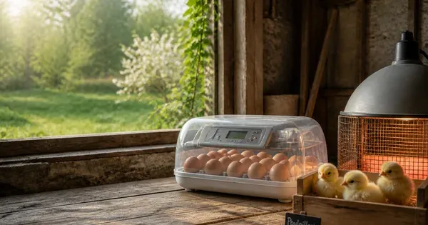 Couveuses et poussins